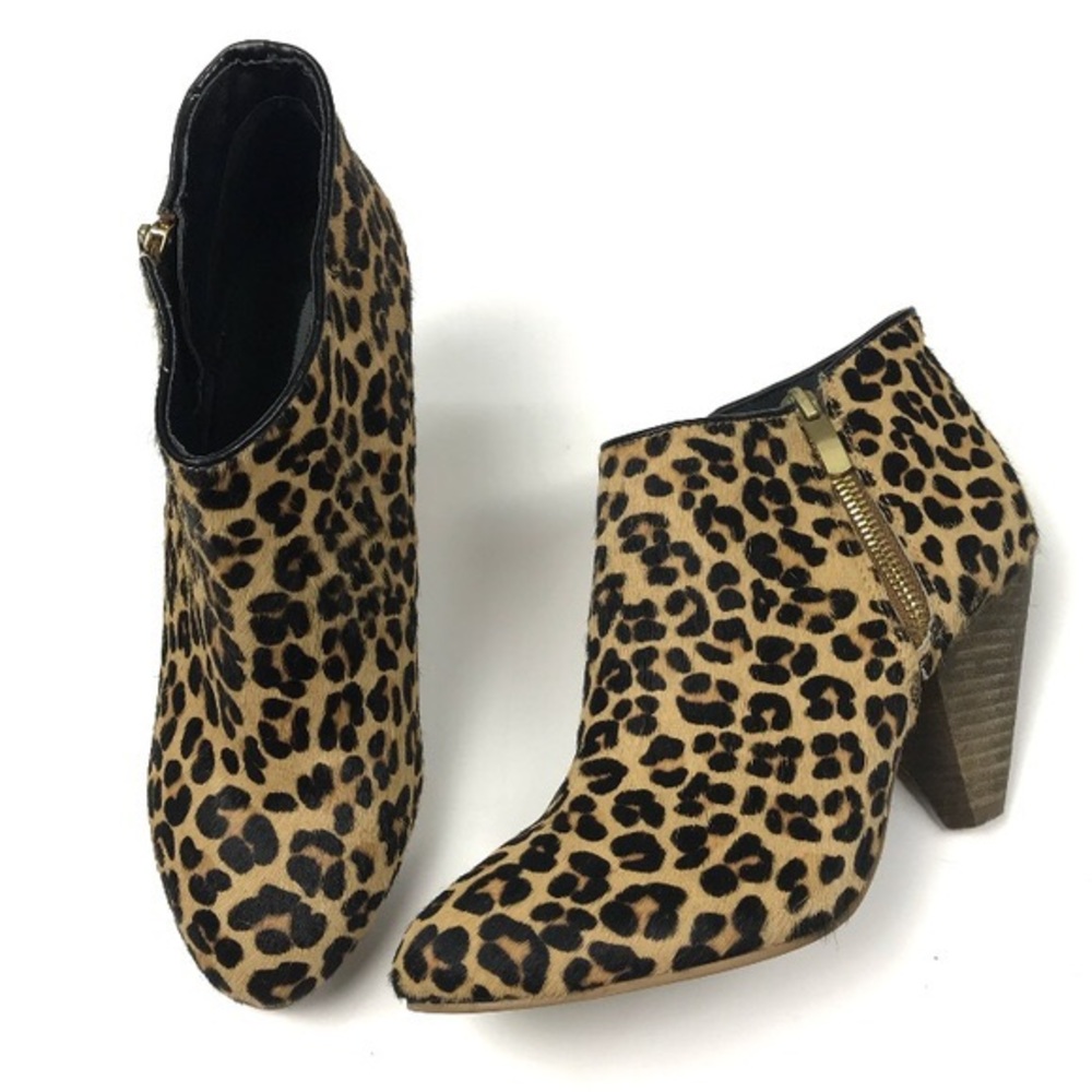 Kimchi Blue Leopard Print Booties